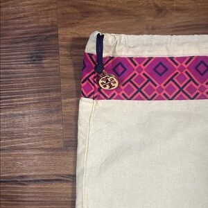 Tory Burch Cream and Pink Baby Bag